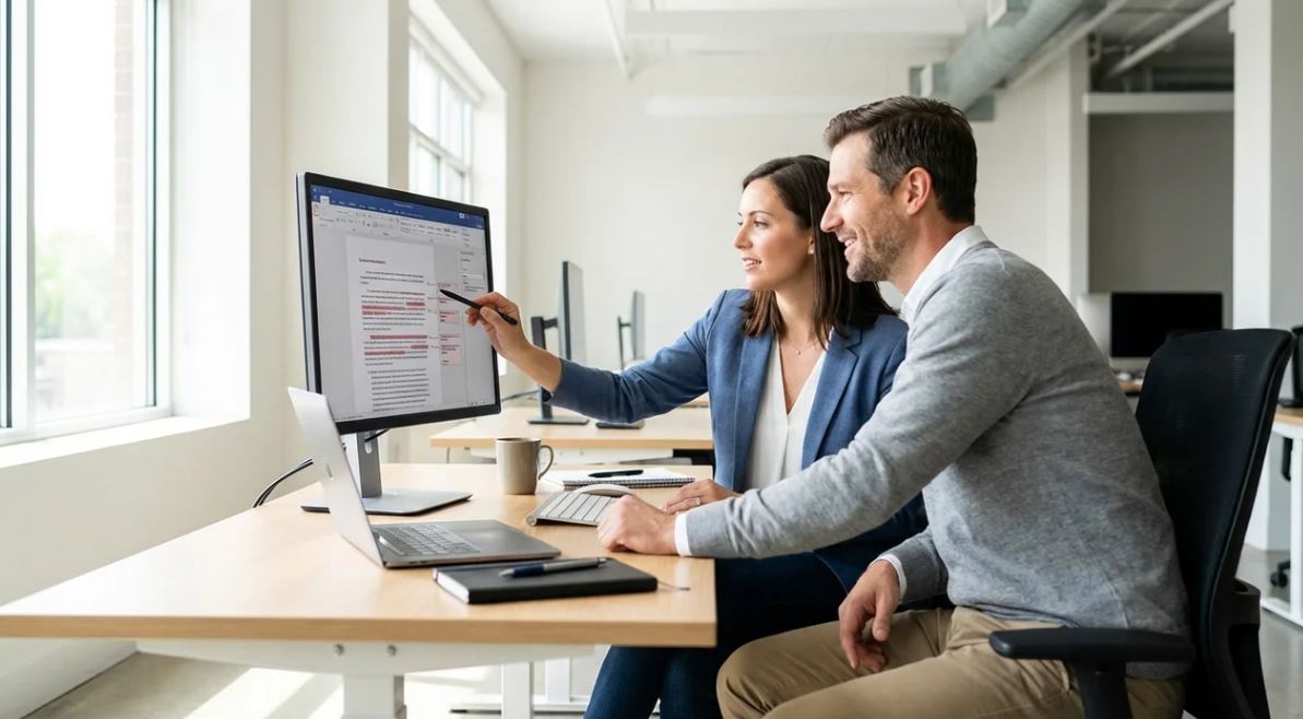 Manager giving permission to make changes using “feel free to” in workplace.